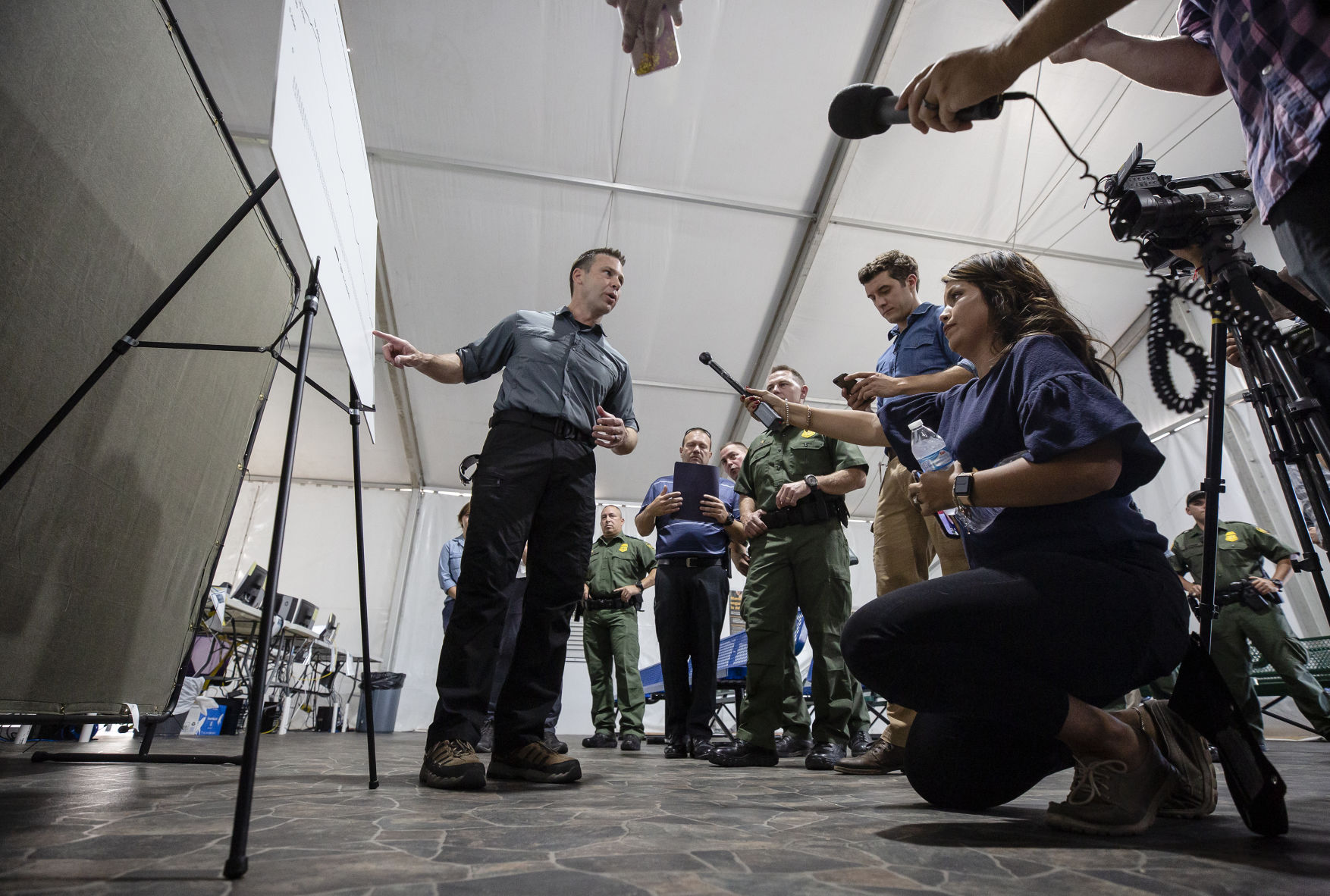 U.S.-Mexico border/holding facility in Yuma